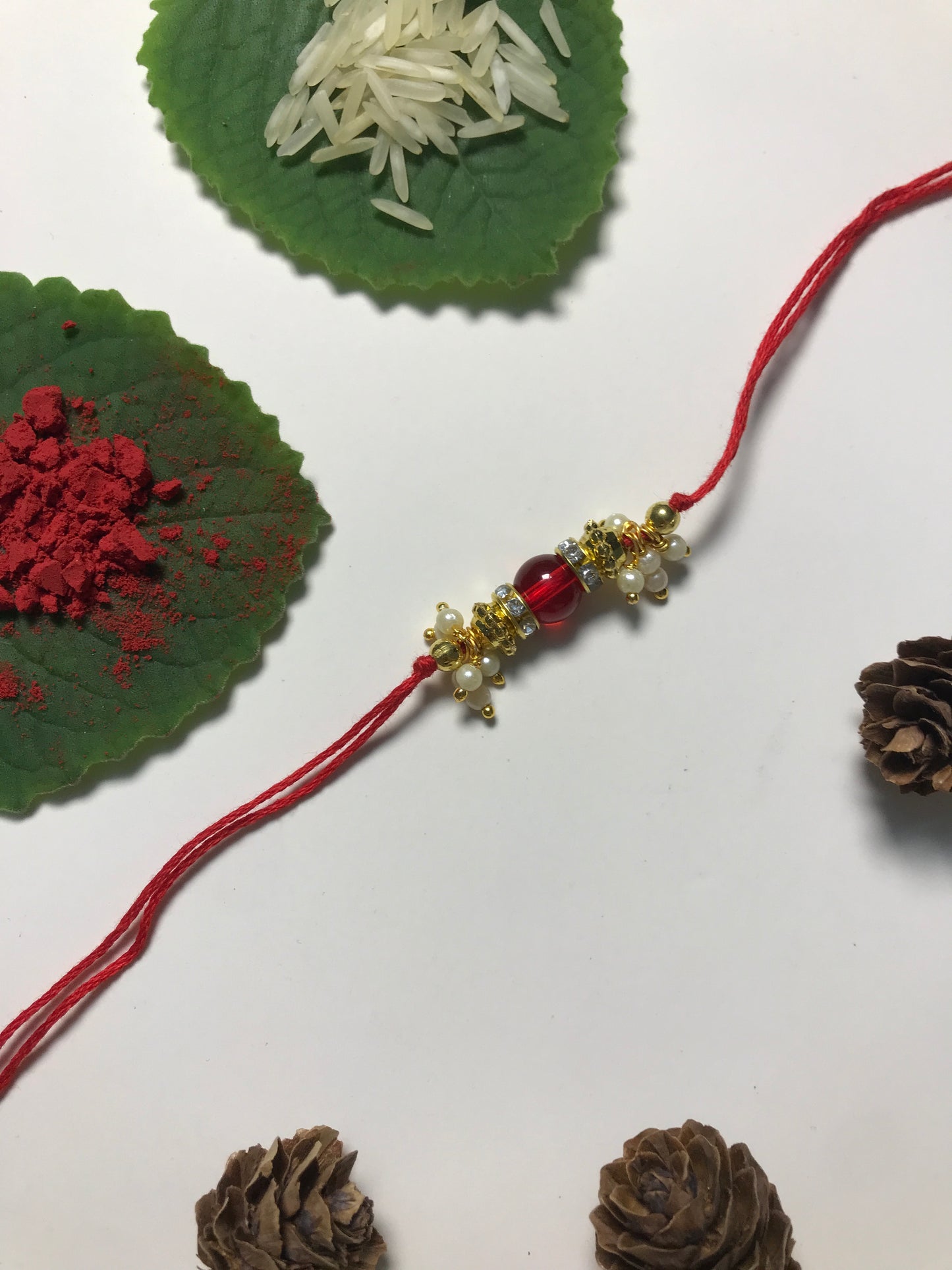 Handmade Designer Rakhi Combo – Multiple Beads & Color Options | Traditional & Premium Rakhis