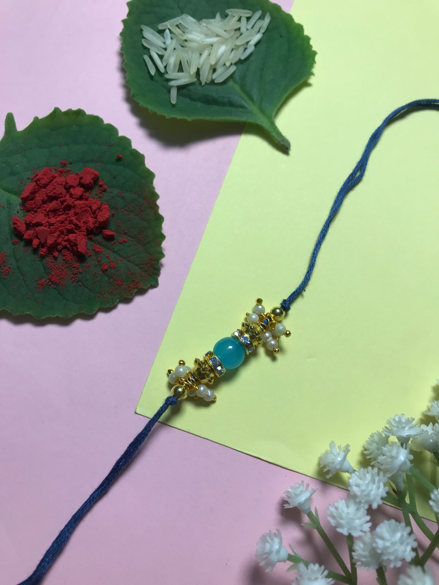 Handmade Designer Rakhi Combo – Multiple Beads & Color Options | Traditional & Premium Rakhis