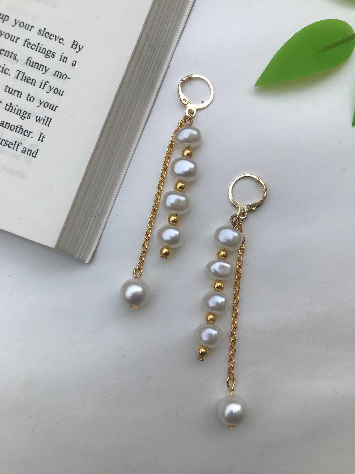 Handmade Elegant Pearl Drop Earrings for Women & Girls