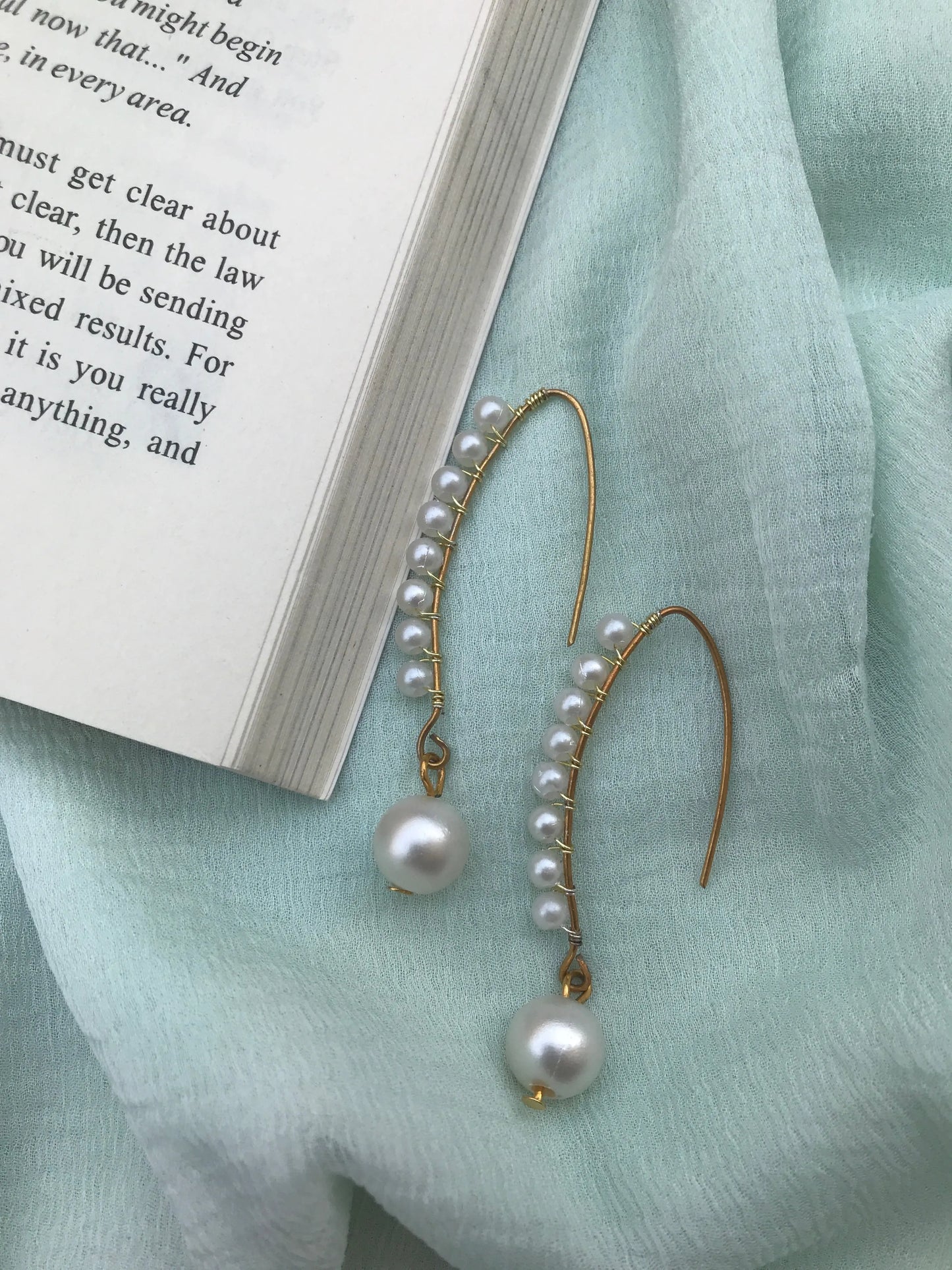 Elegant Pearl Hook Earrings for Women & Girls Lara Endless
