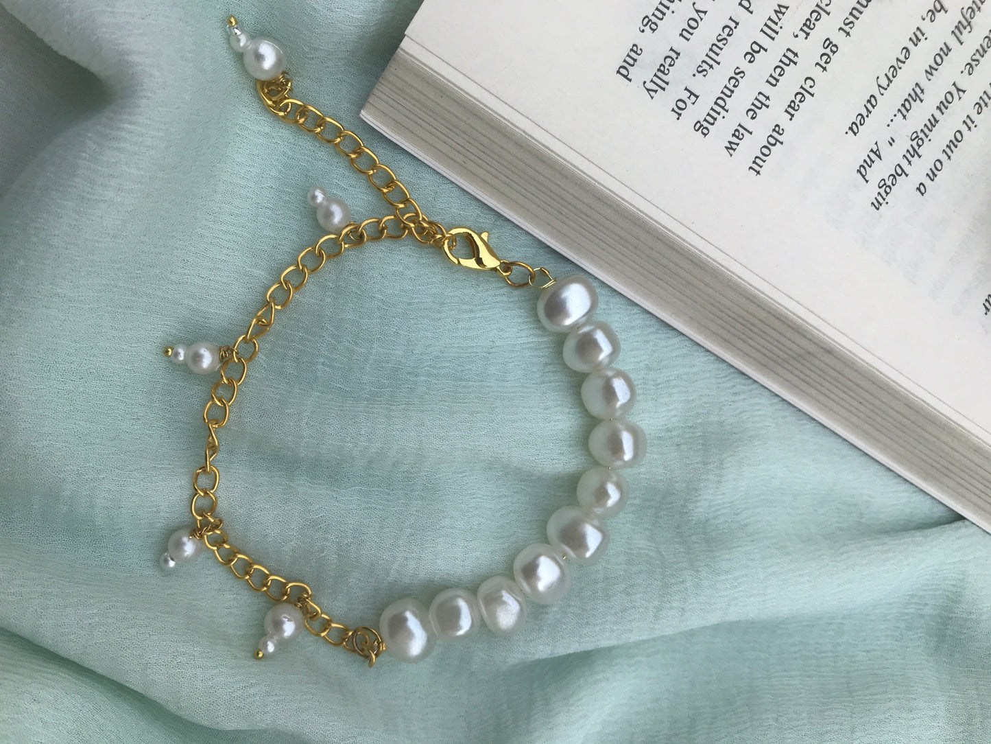 Luxe Nugget Pearl Bracelet