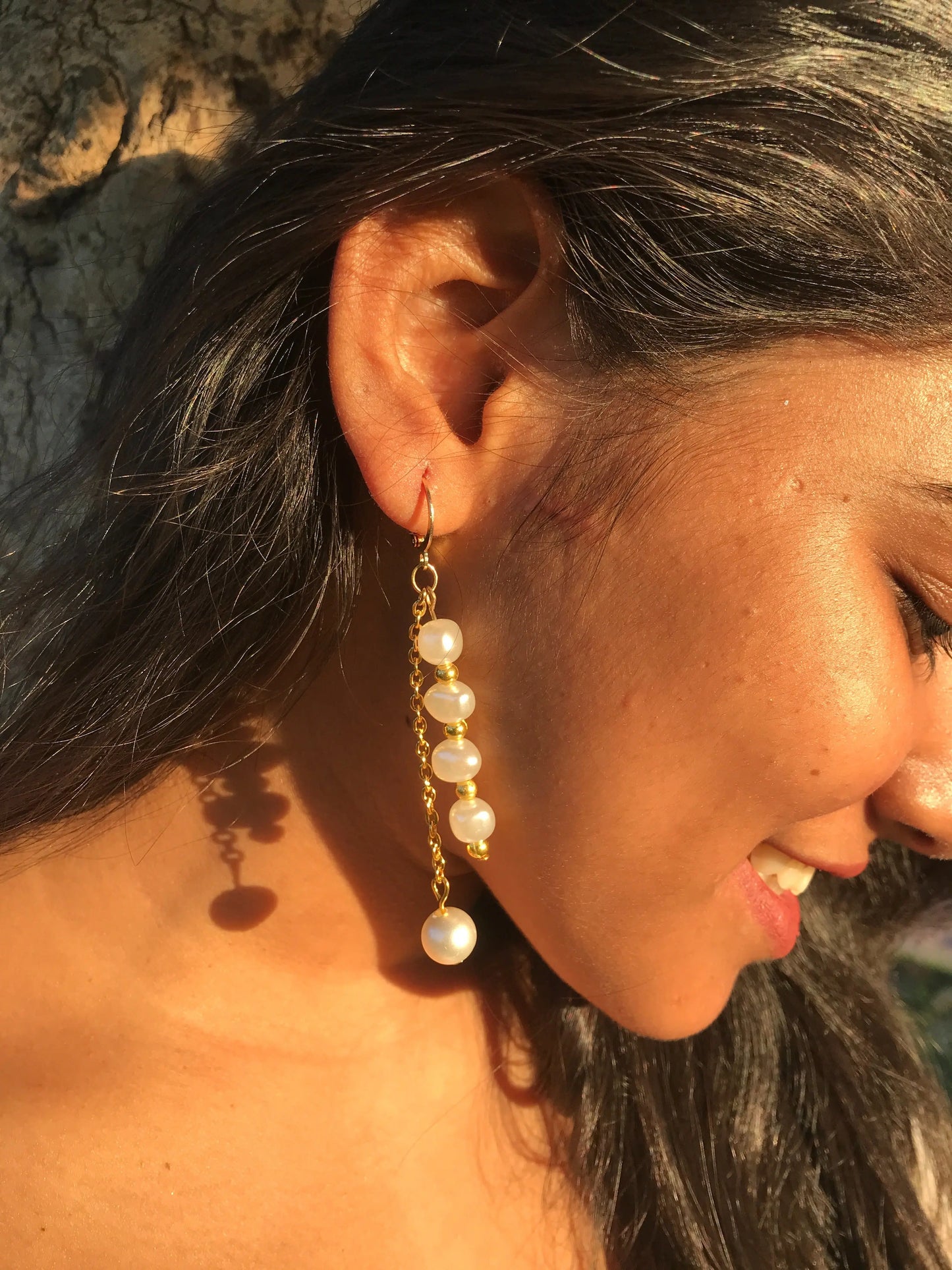 Handmade Elegant Pearl Drop Earrings for Women & Girls Lara Endless
