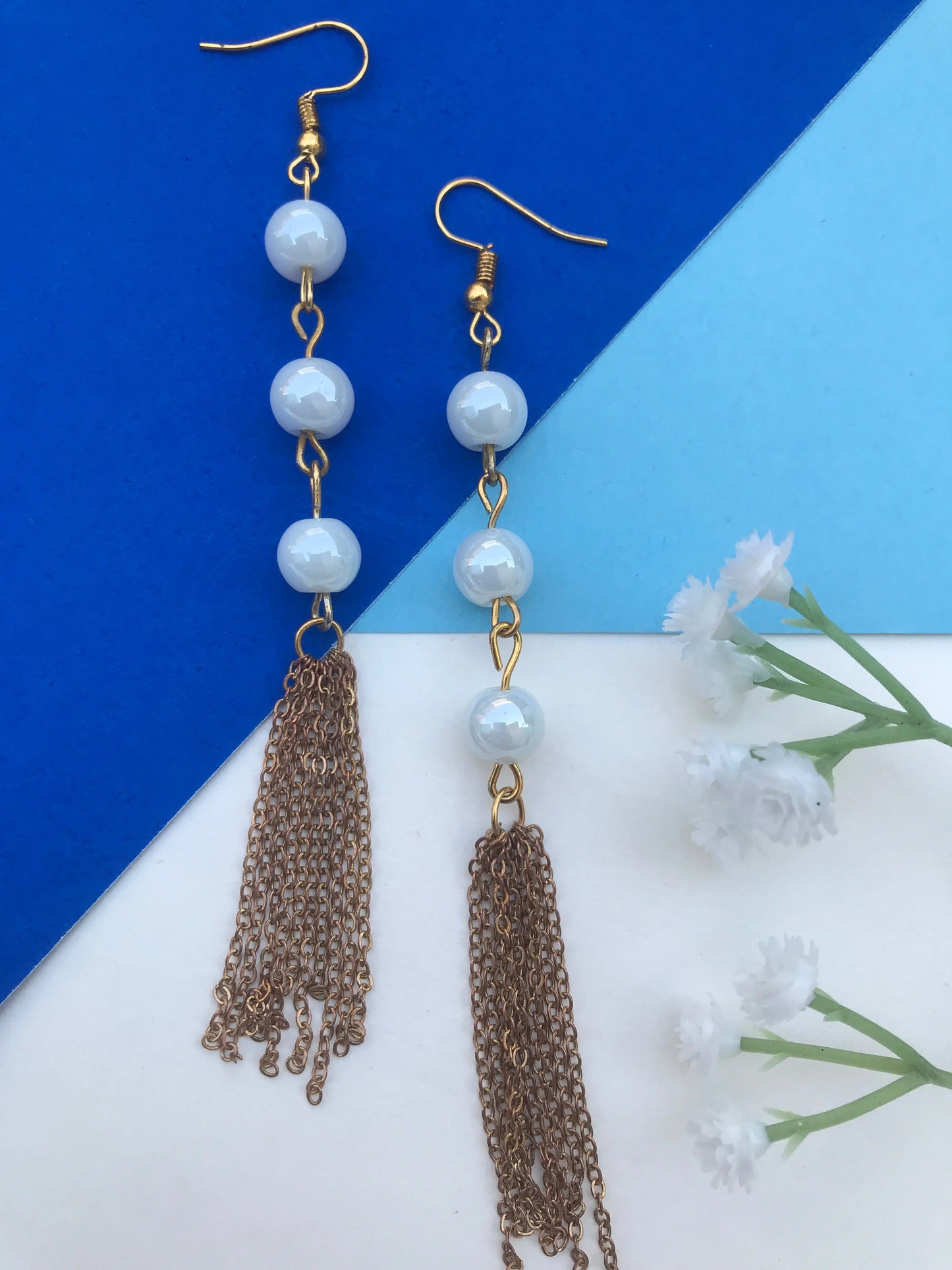 Elegant Glass Bead Dangle Earrings for Women & Girls Lara Endless
