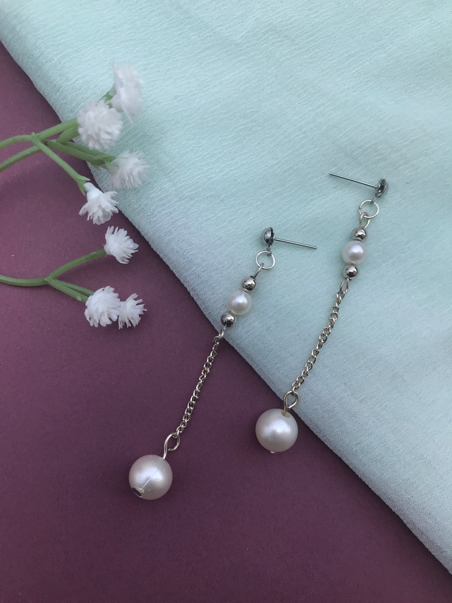 Handmade Pearl Drop Earrings