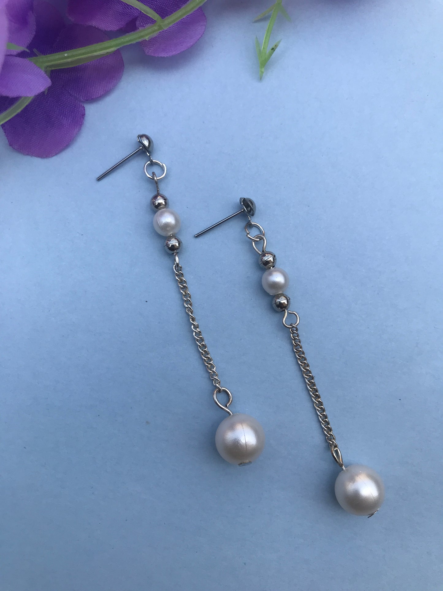 Handmade Pearl Drop Earrings