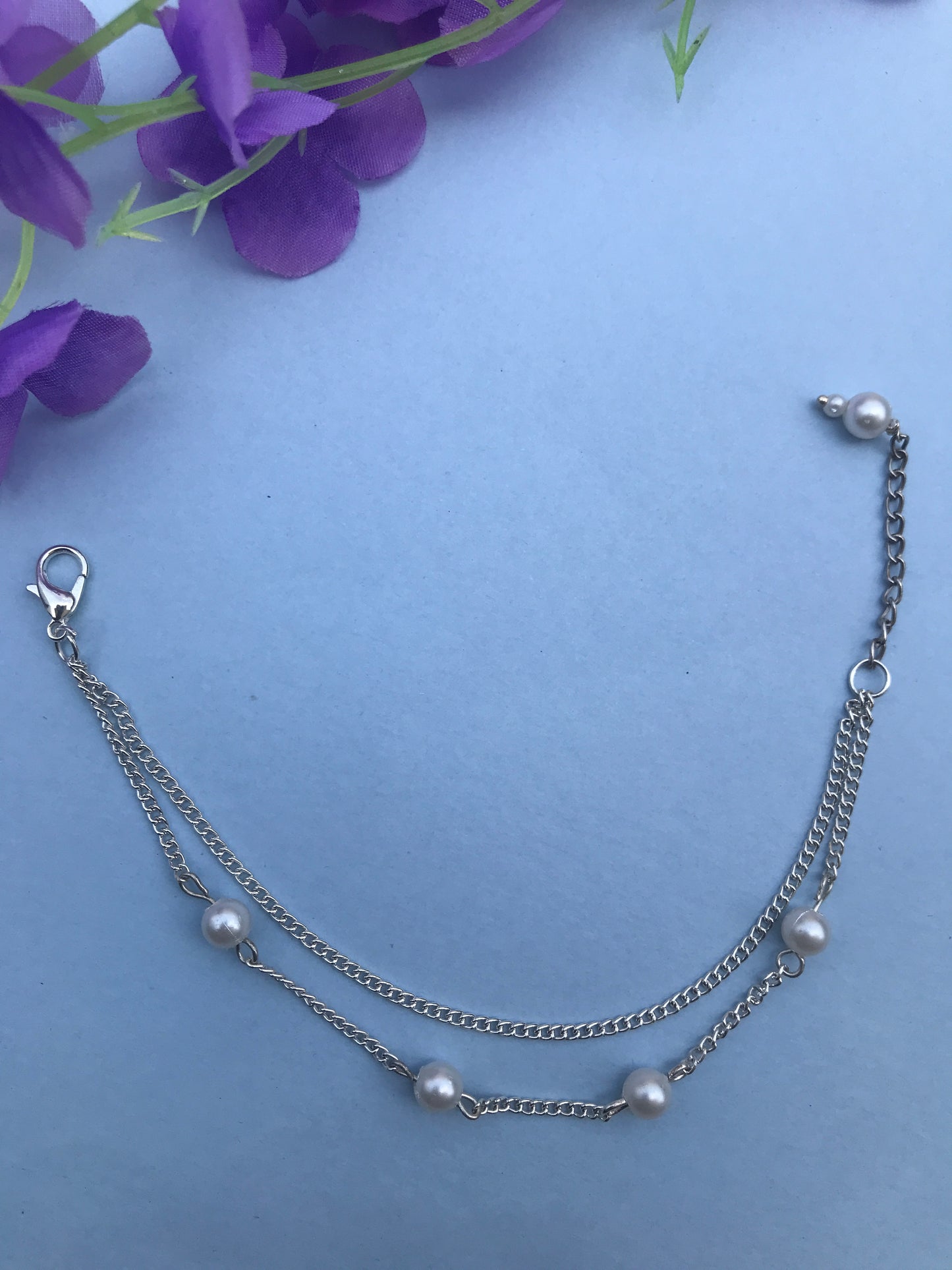 Classic Pearl Charm Bracelet