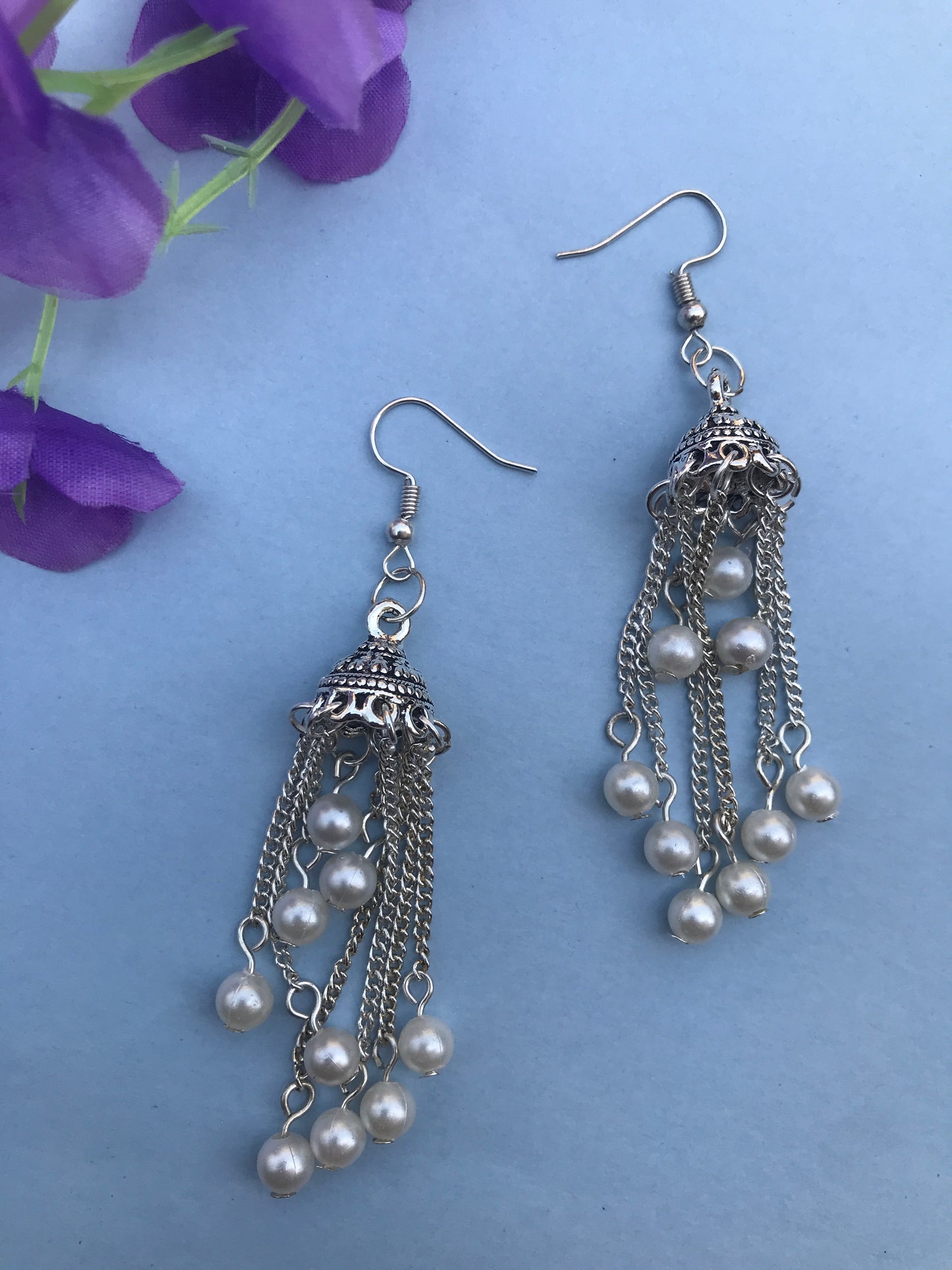 Classic Pearl Jhumka Earrings