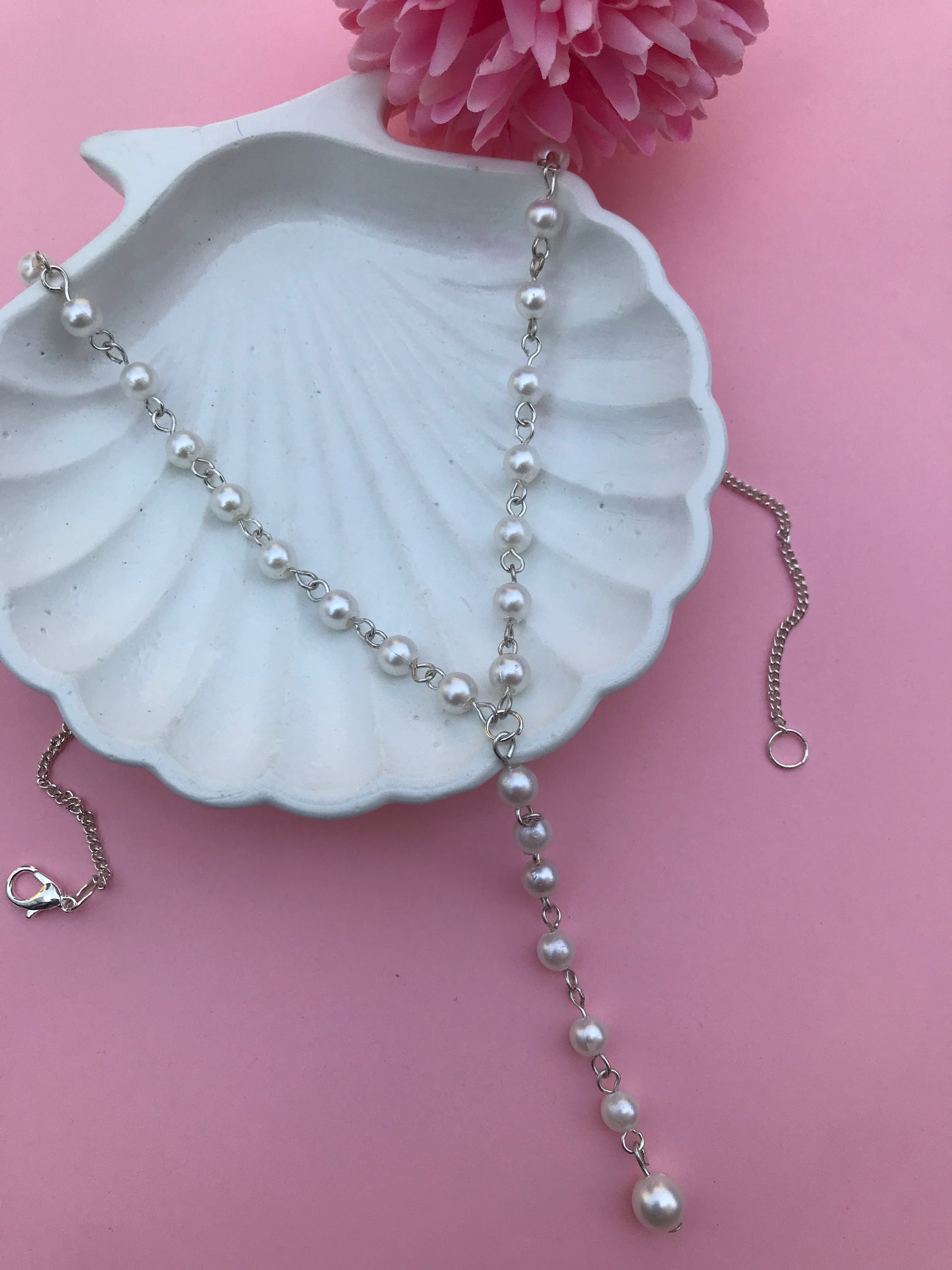 Handmade Pearl Drop Necklace