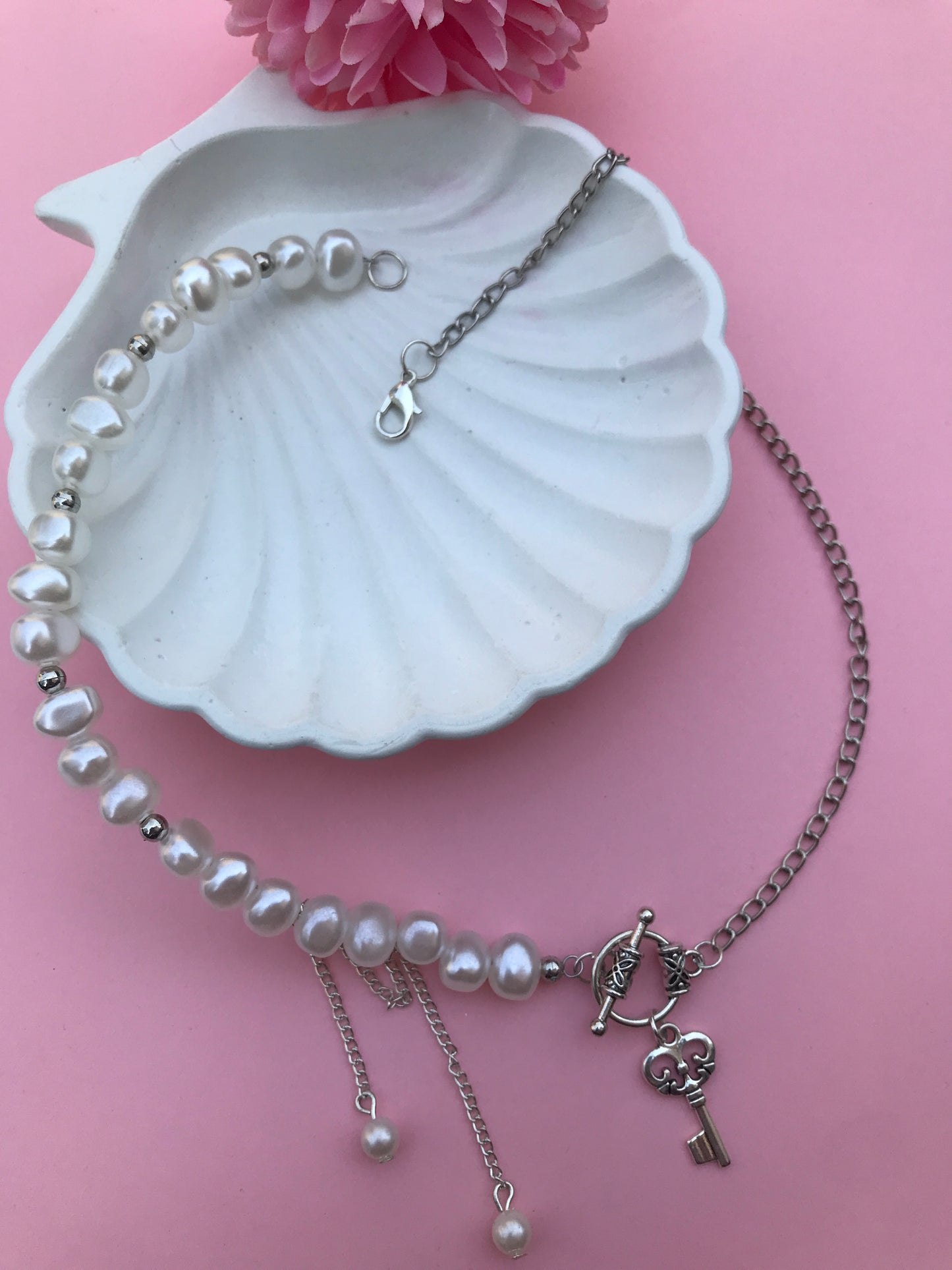 Handmade Vintage Pearl Nugget Necklace