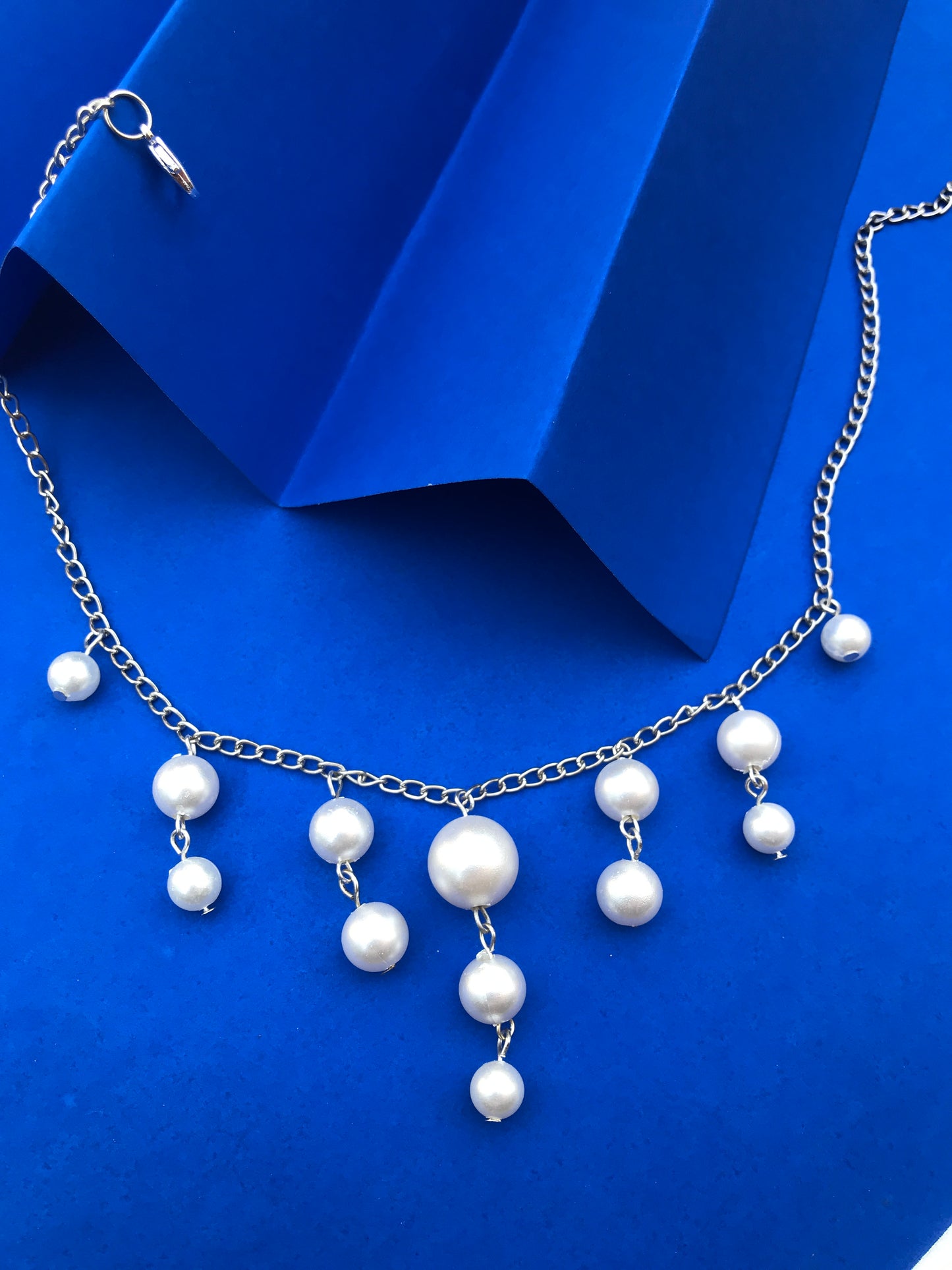 Handmade Pearl Dangle Necklace