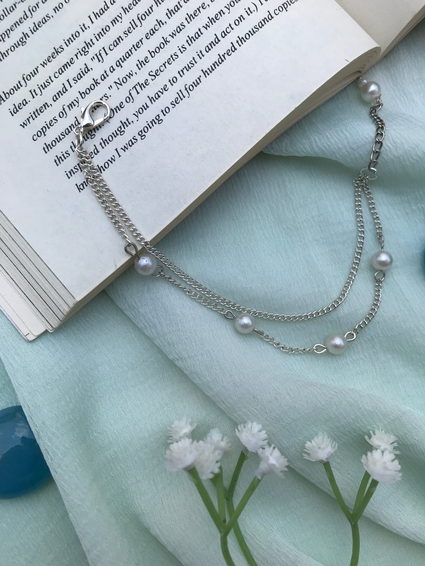 Classic Pearl Charm Bracelet