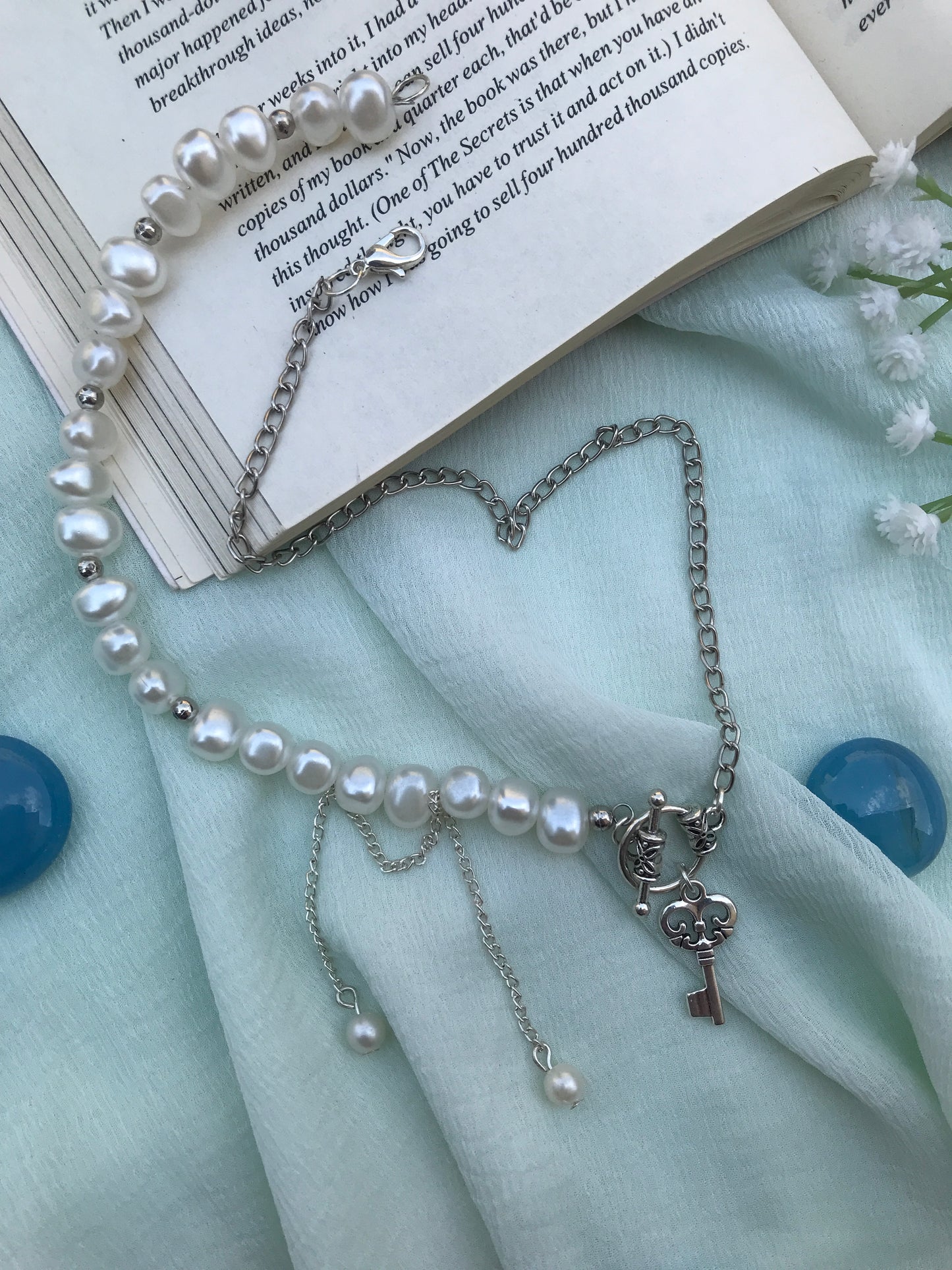 Handmade Vintage Pearl Nugget Necklace