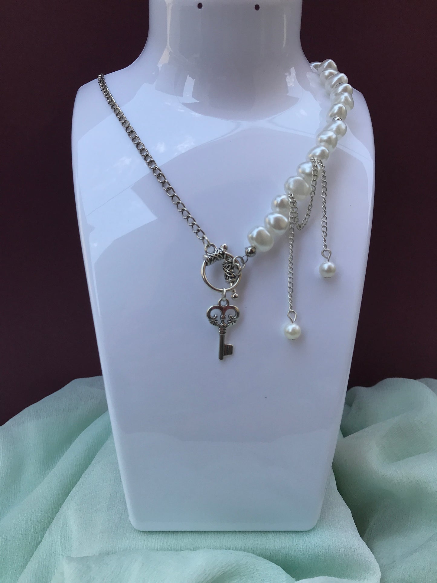 Handmade Vintage Pearl Nugget Necklace