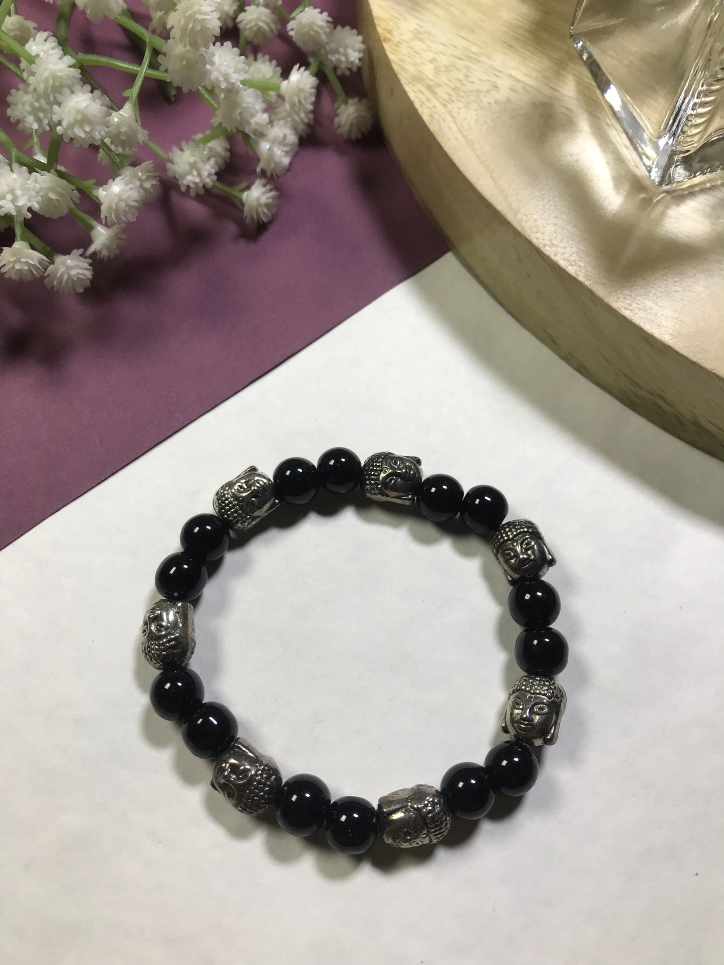 Handmade Multicolor Buddha Bracelet – Spiritual Energy & Protection Beads