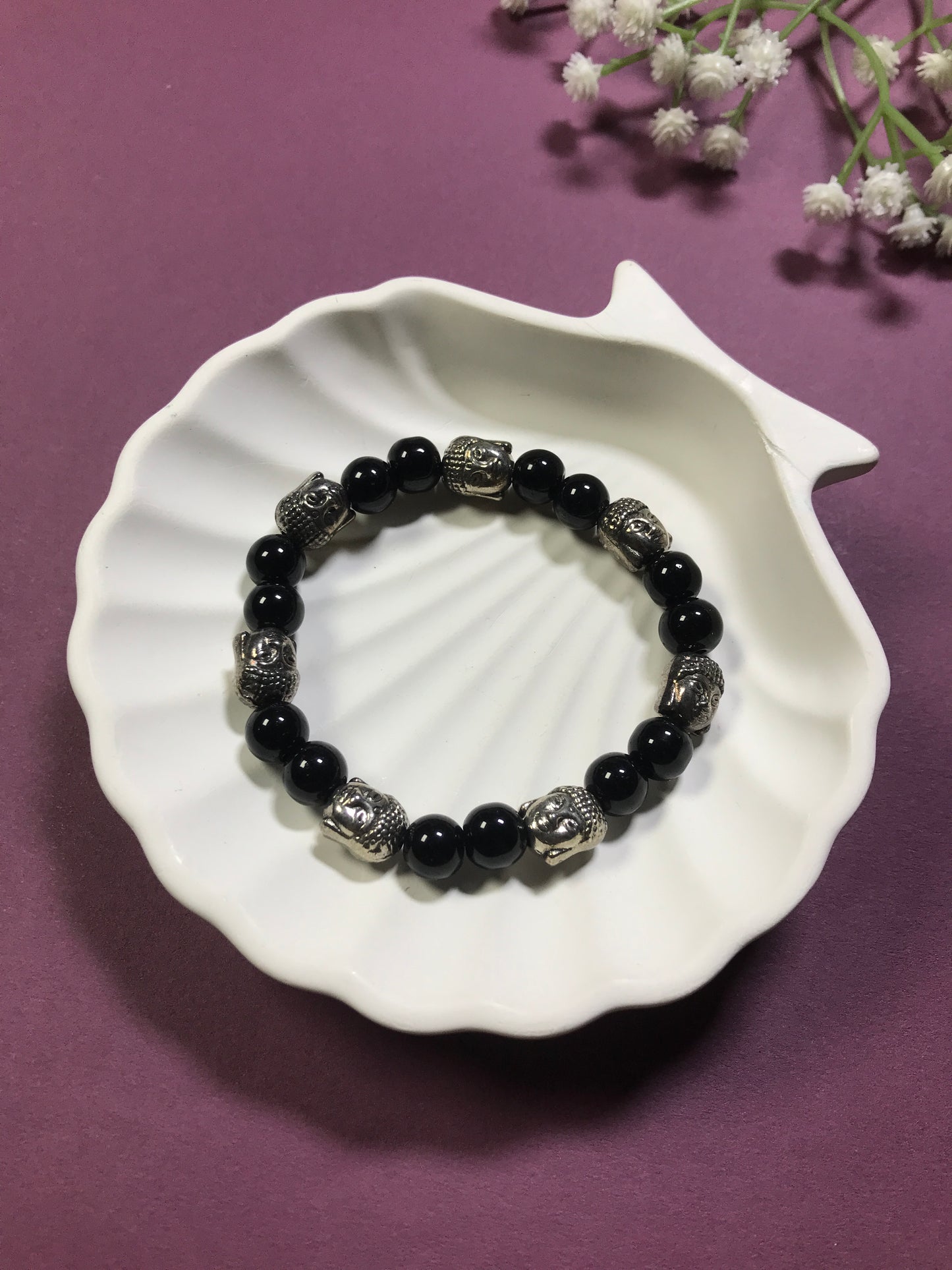 Handmade Multicolor Buddha Bracelet – Spiritual Energy & Protection Beads