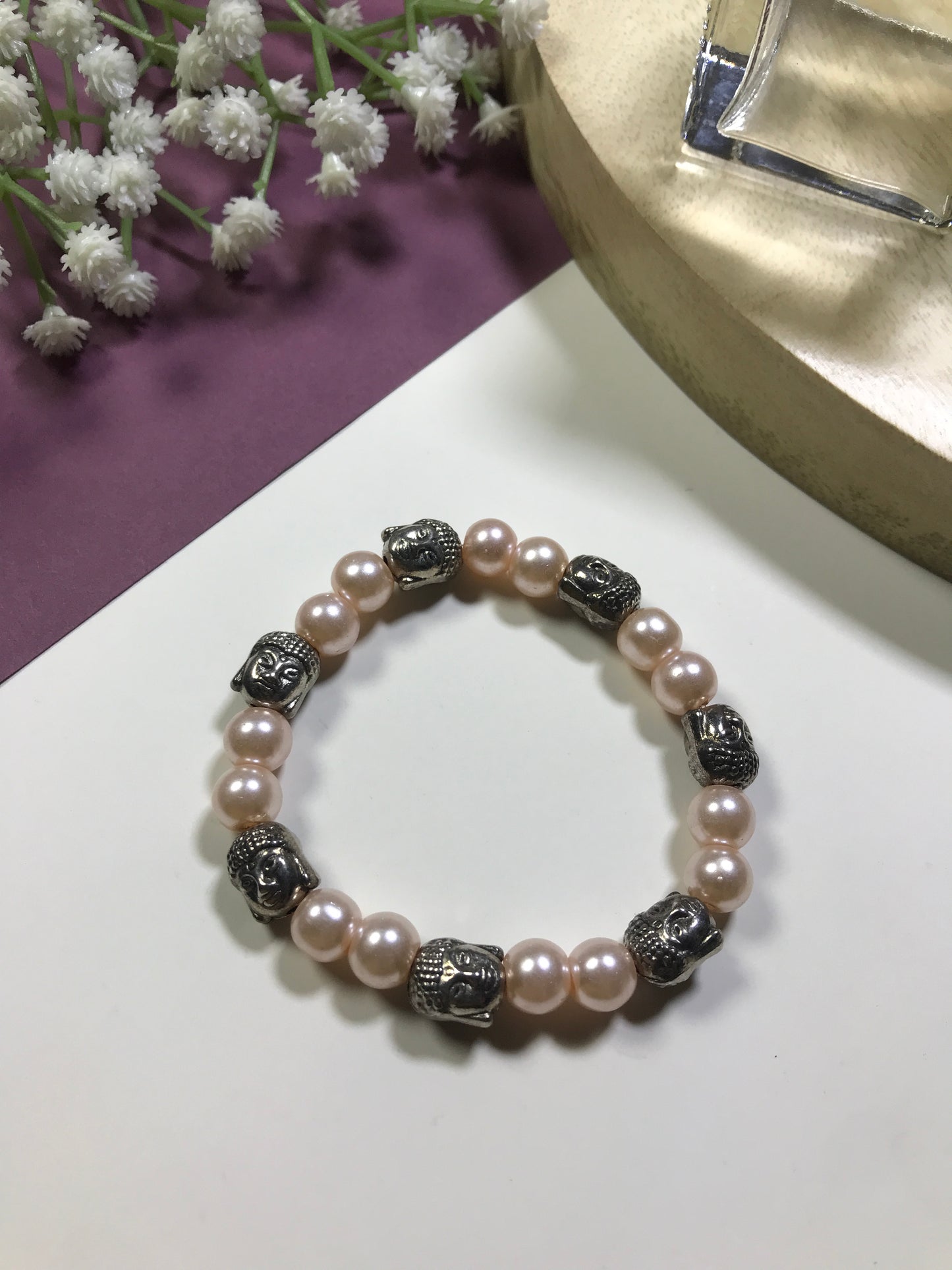 Handmade Multicolor Buddha Bracelet – Spiritual Energy & Protection Beads
