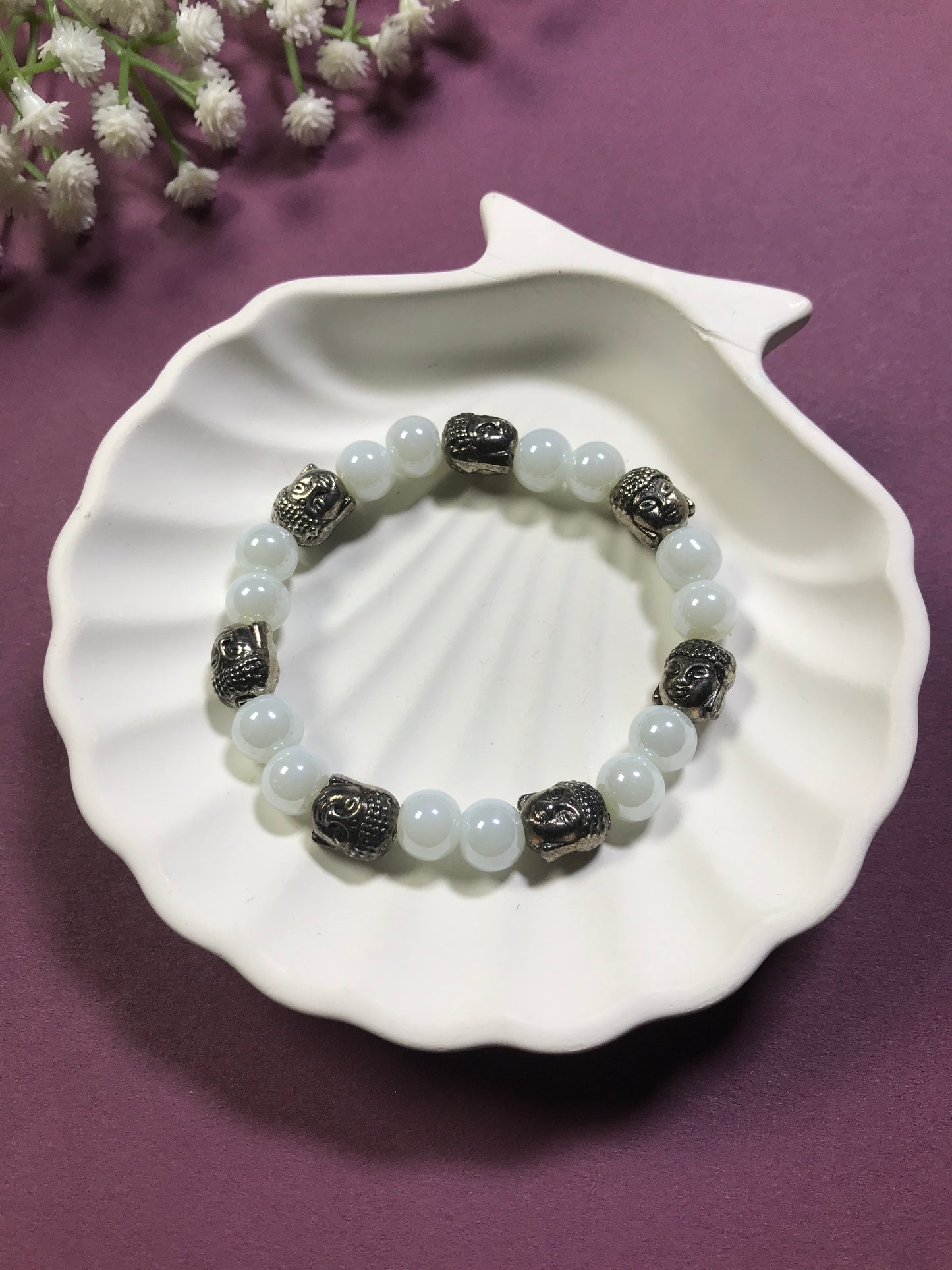 Handmade Multicolor Buddha Bracelet – Spiritual Energy & Protection Beads