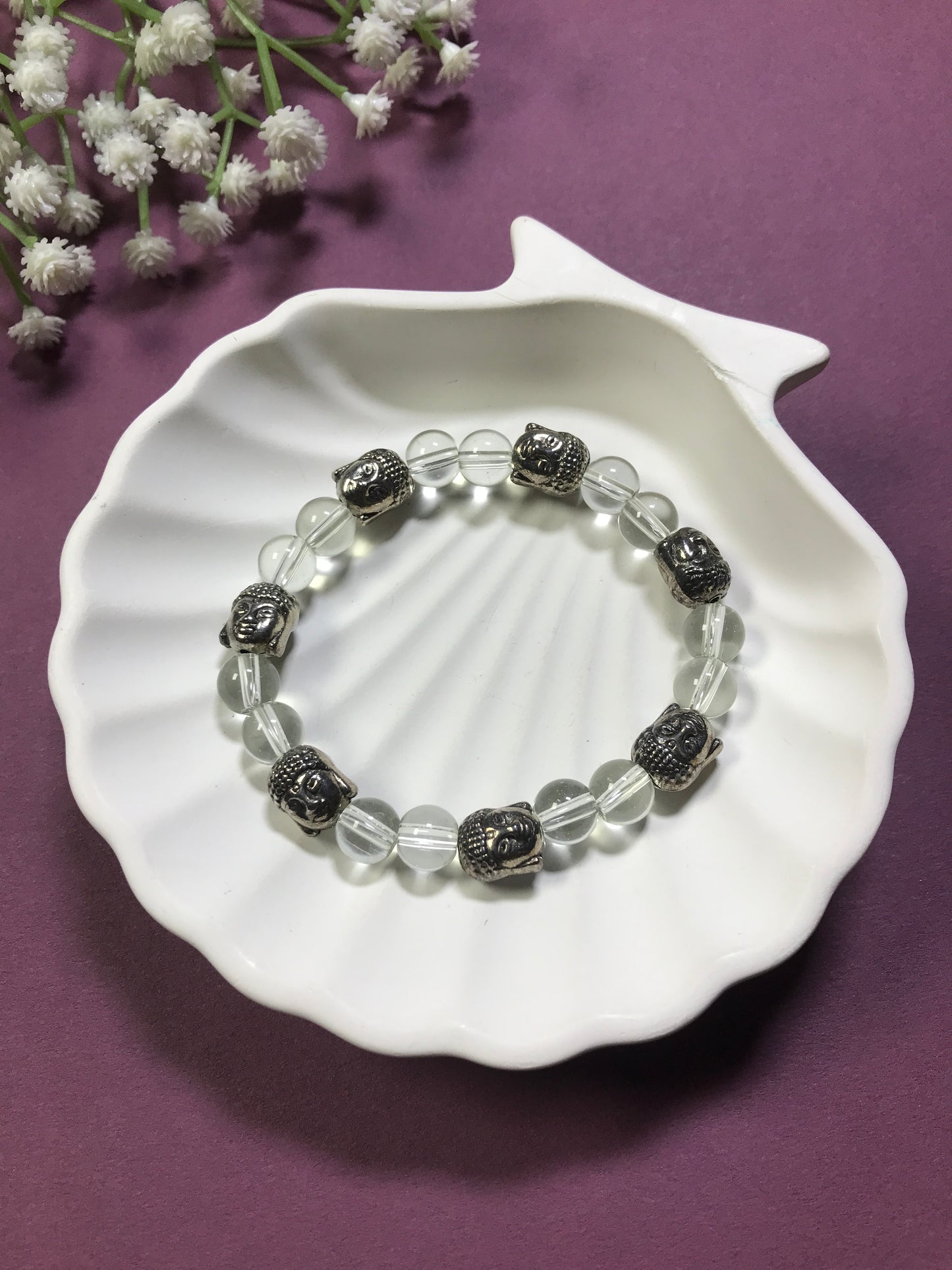 Handmade Multicolor Buddha Bracelet – Spiritual Energy & Protection Beads