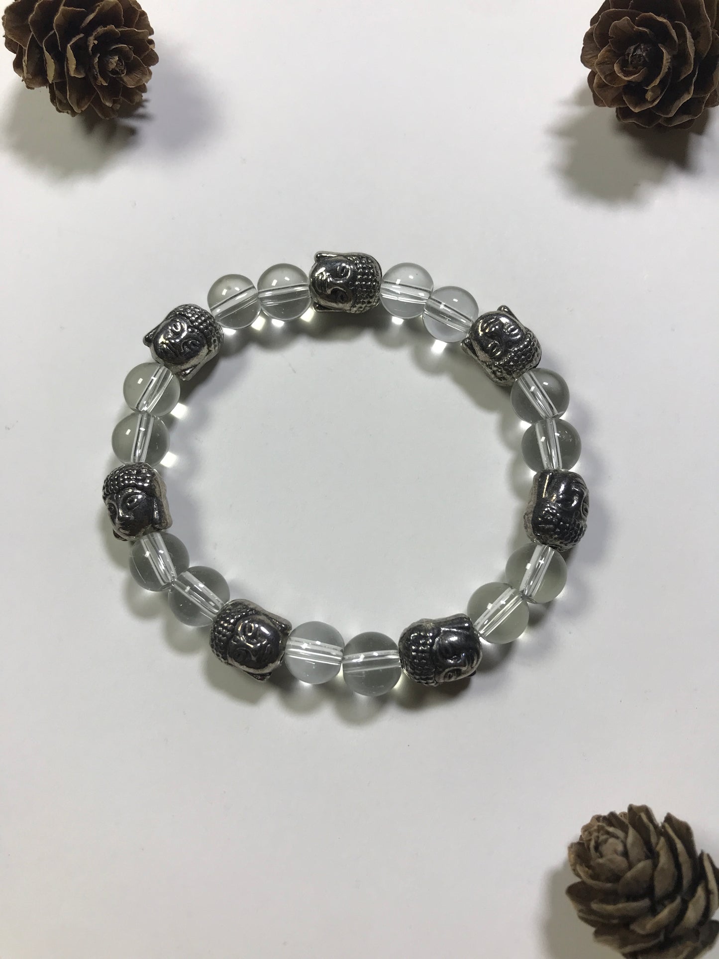 Handmade Multicolor Buddha Bracelet – Spiritual Energy & Protection Beads