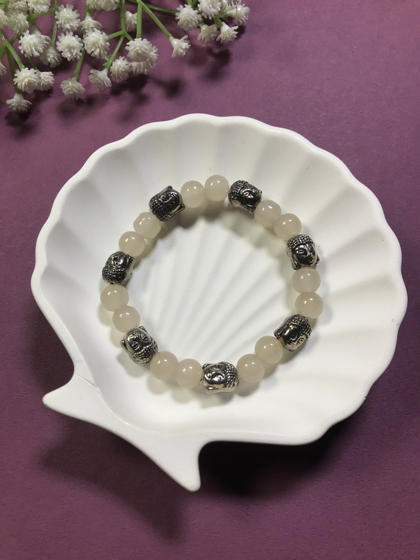 Handmade Multicolor Buddha Bracelet – Spiritual Energy & Protection Beads
