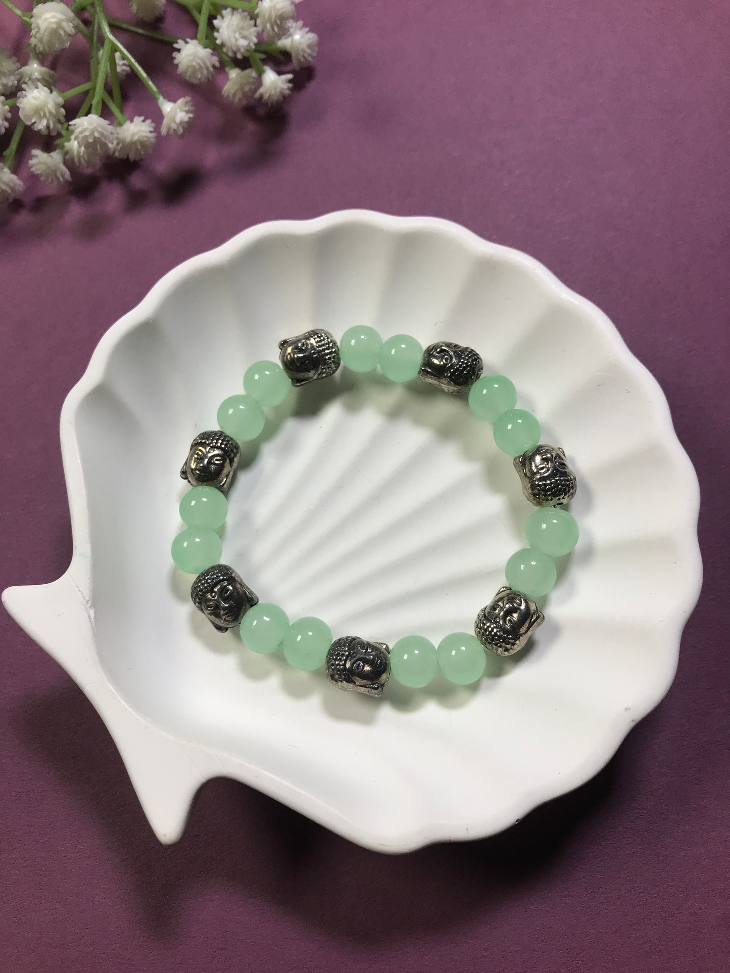 Handmade Multicolor Buddha Bracelet – Spiritual Energy & Protection Beads