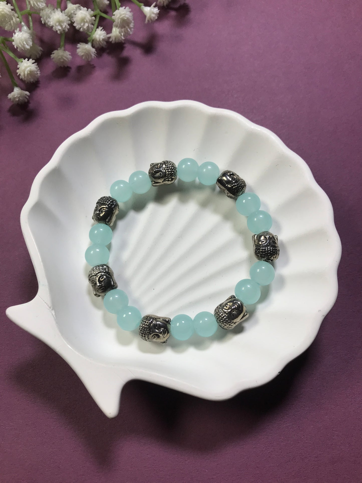 Handmade Multicolor Buddha Bracelet – Spiritual Energy & Protection Beads