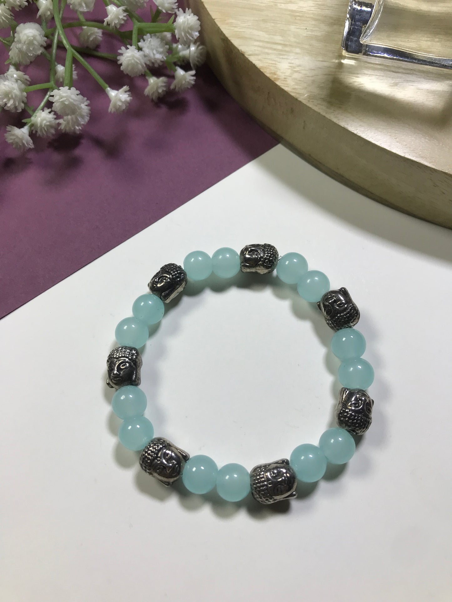 Handmade Multicolor Buddha Bracelet – Spiritual Energy & Protection Beads