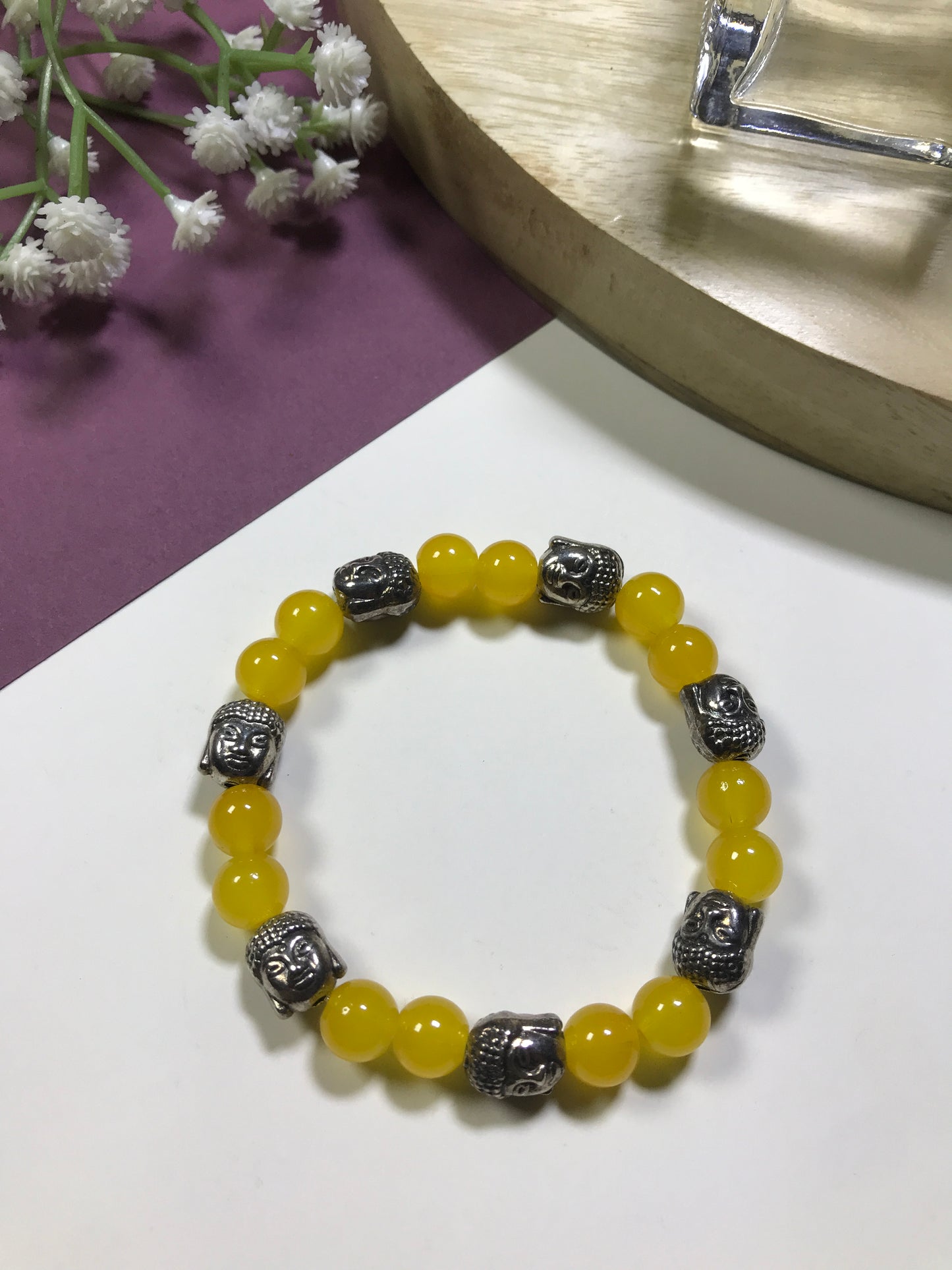 Handmade Multicolor Buddha Bracelet – Spiritual Energy & Protection Beads