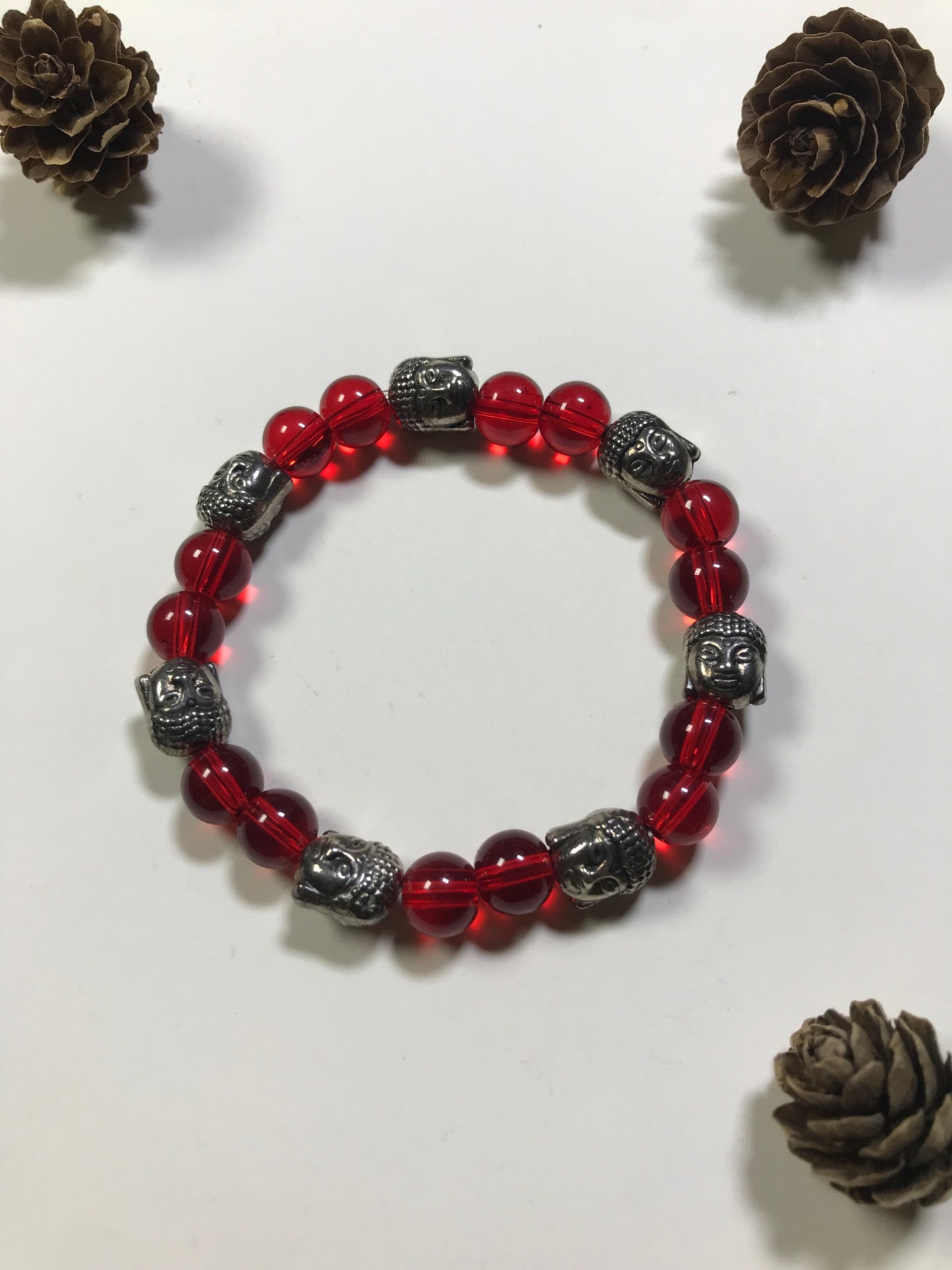 Handmade Multicolor Buddha Bracelet – Spiritual Energy & Protection Beads