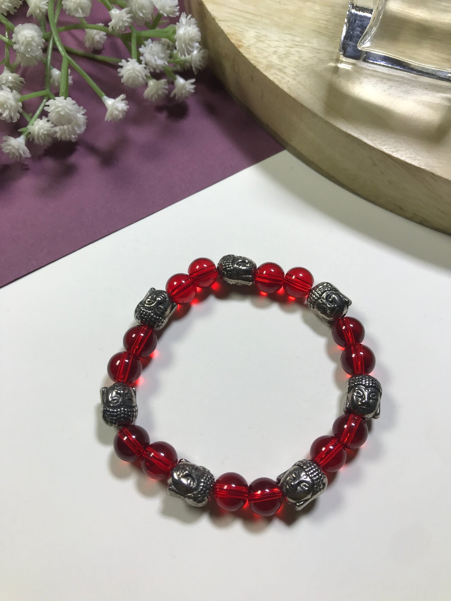 Handmade Multicolor Buddha Bracelet – Spiritual Energy & Protection Beads