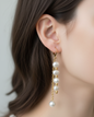 Handmade Elegant Pearl Drop Earrings for Women & Girls