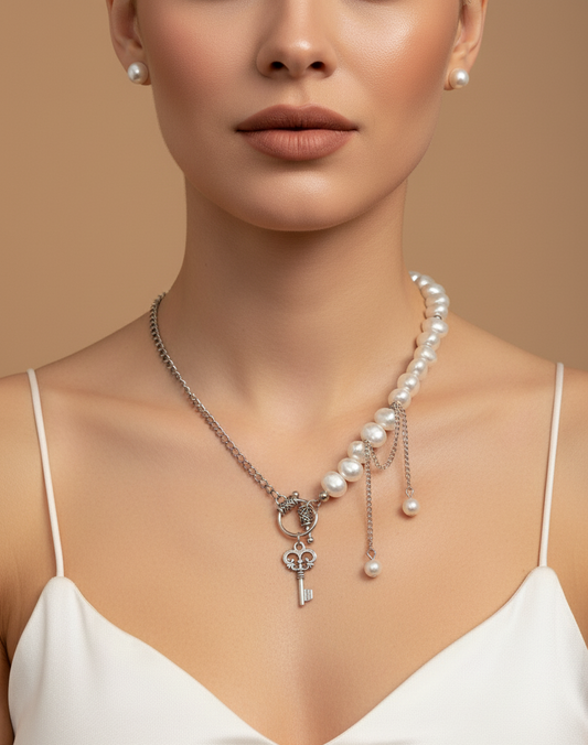 Handmade Vintage Pearl Nugget Necklace