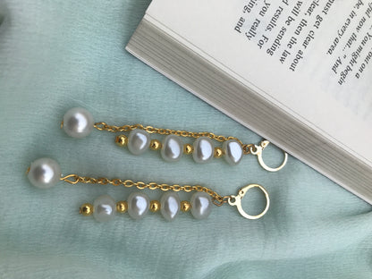 Handmade Elegant Pearl Drop Earrings for Women & Girls