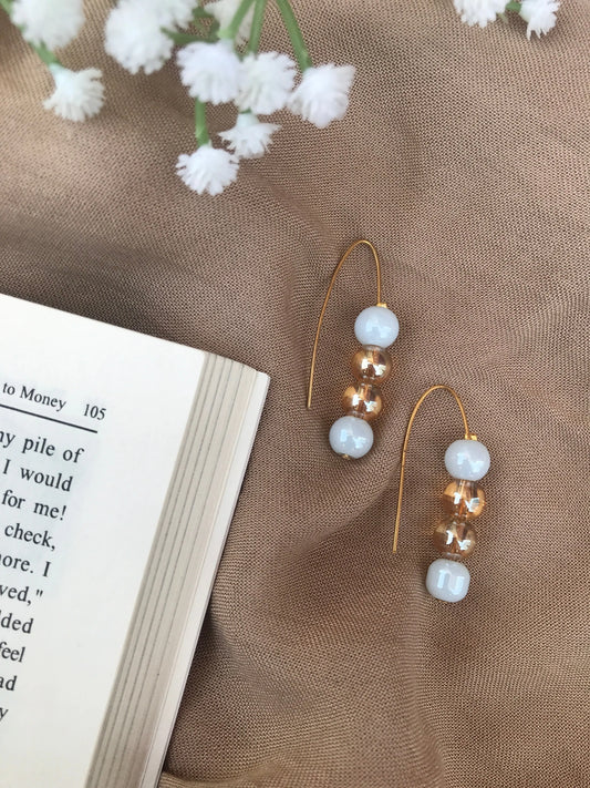 Elegant Glass Bead Hook Earrings for Women & Girls Lara Endless
