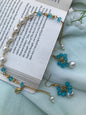Pearl & Crystal Bracelet and Earrings Set