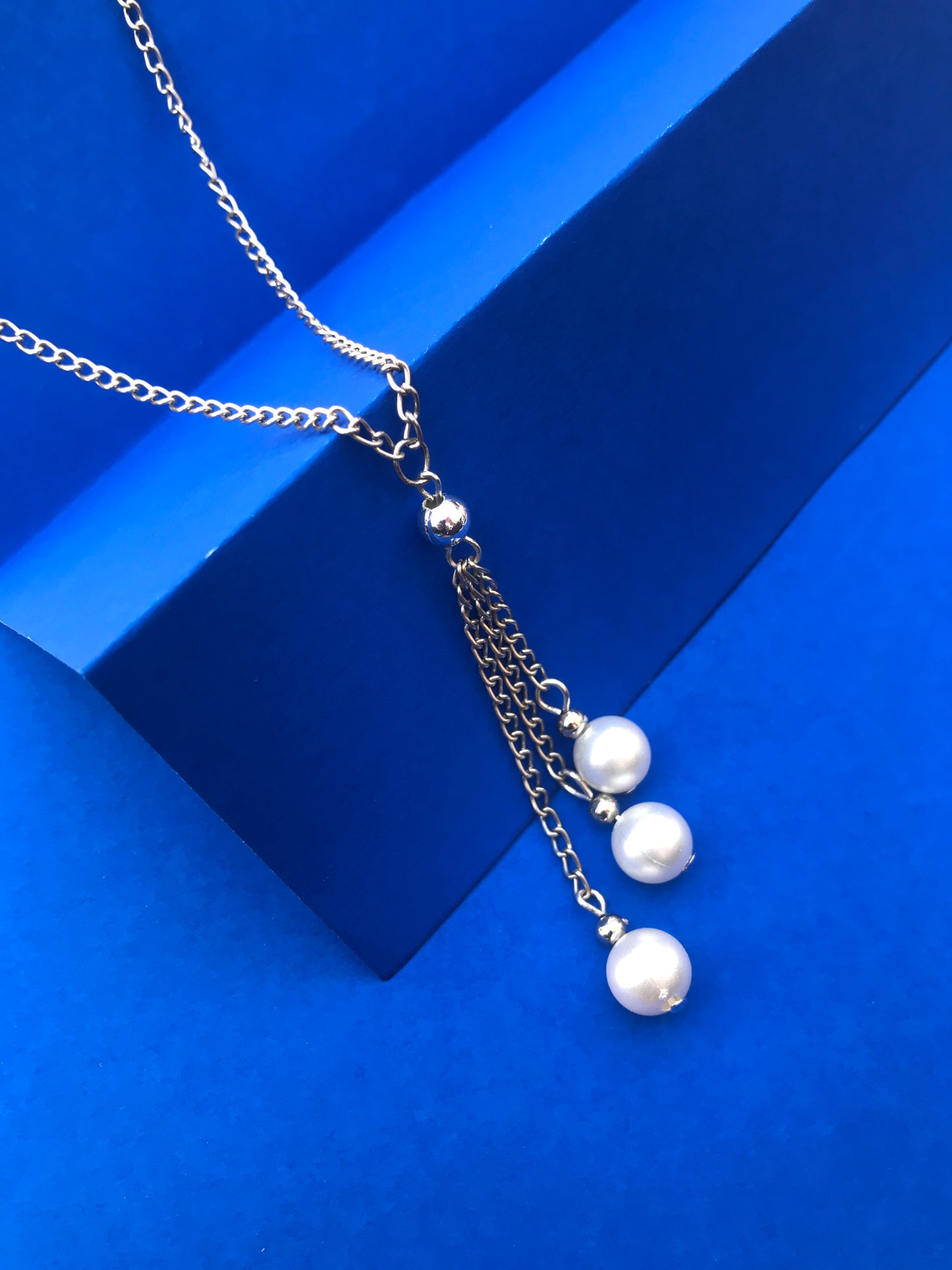 Elegant Pearl Drop Chain Necklace for Women – Fashion Statement Necklace