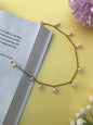 Mini White Pearl Bracelet for Women | Dainty Pearl Chain Bracelet