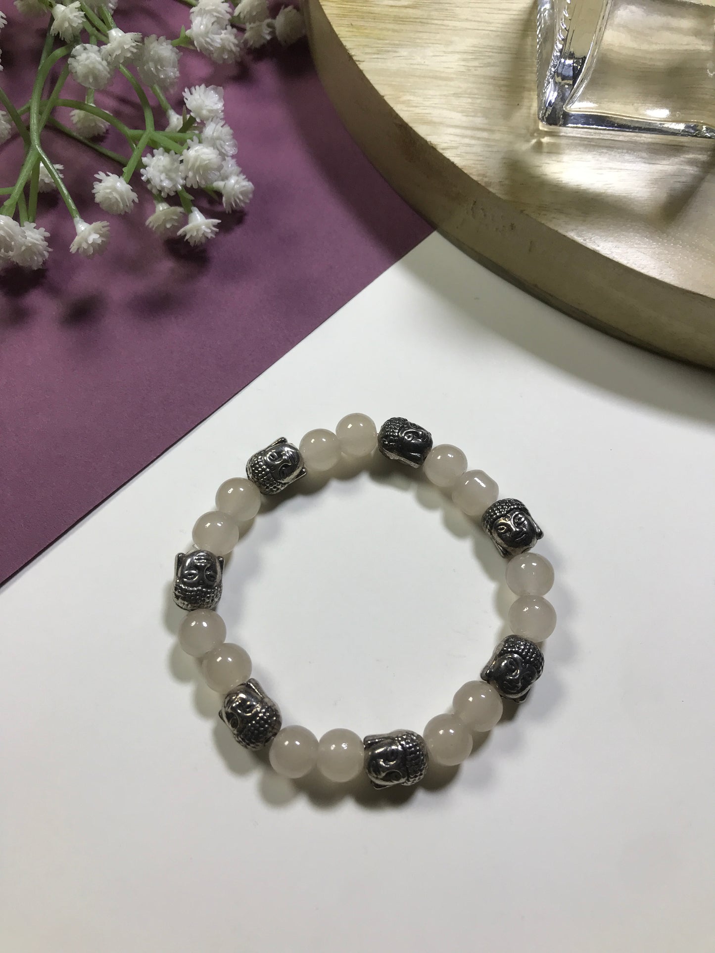 Handmade Multicolor Buddha Bracelet – Spiritual Energy & Protection Beads