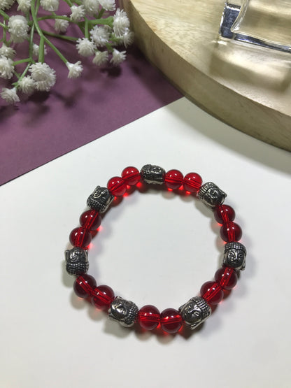 Handmade Multicolor Buddha Bracelet – Spiritual Energy & Protection Beads
